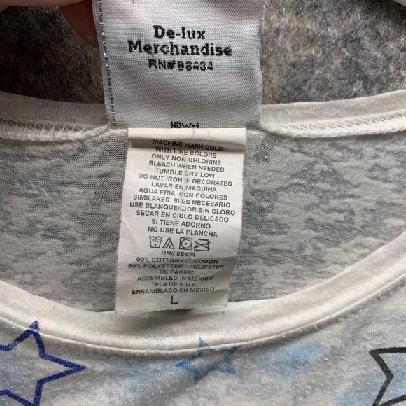 Harley Davidson Shirt Women's Large Casual Short Sleeve Outdoors White Blue - Picture 7 of 10